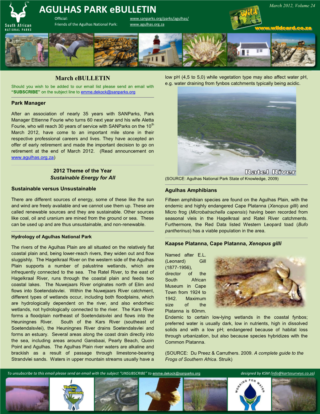 AGULHAS PARK Ebulletin