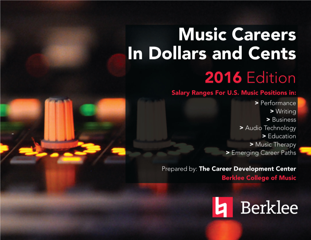 Music Careers in Dollars and Cents 2016-Rh