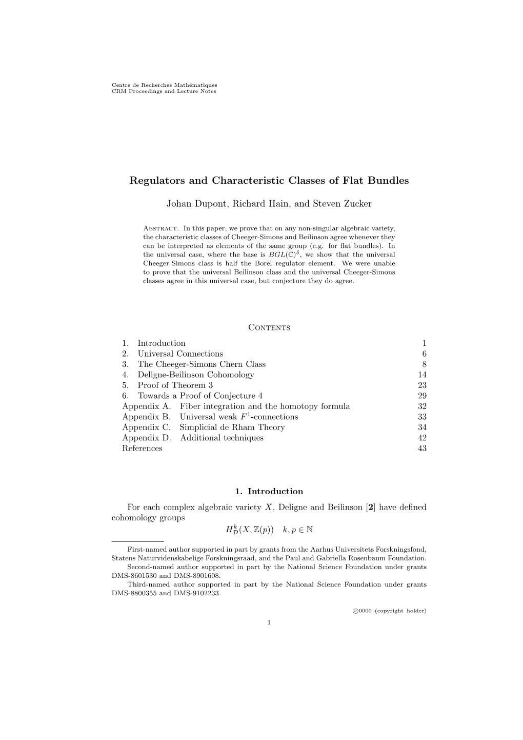 Regulators and Characteristic Classes of Flat Bundles