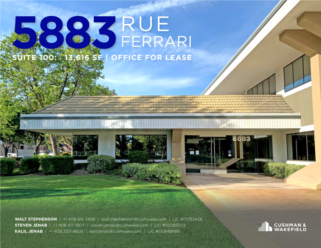 Ferrari Suite 100: ±13,616 Sf | Office for Lease