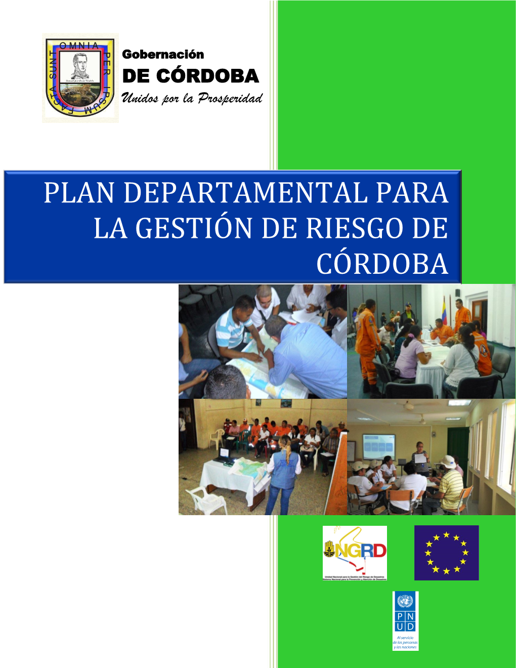 Plan Departamental Para La Gestión De Riesgo De Córdoba