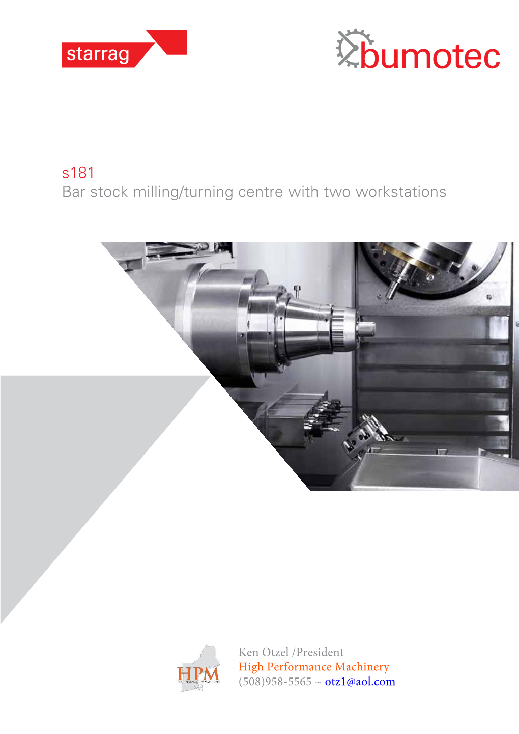 S181 Bar Stock Milling/Turning Centre with Two Workstations