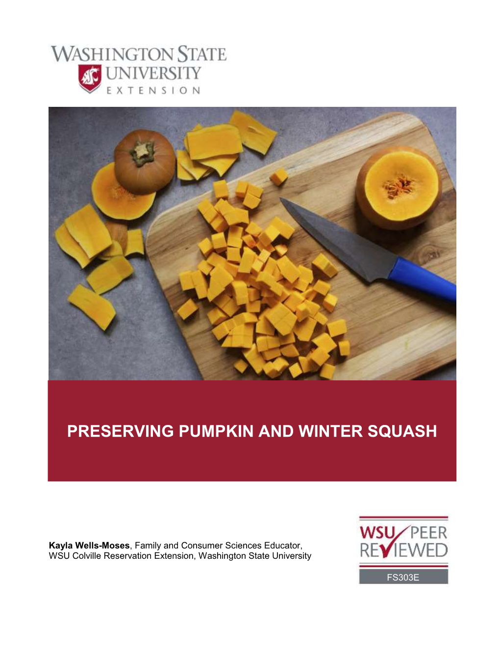 Preserving Pumpkin and Winter Squash