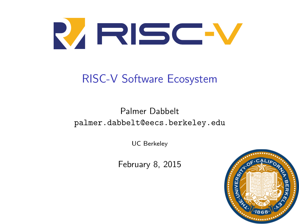 RISC-V Software Ecosystem