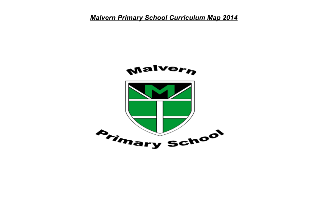 Malvern Primary Yearly Curriculum Planner