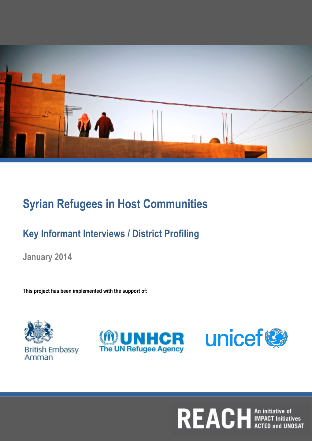 Syrian Refugees in Host Communities