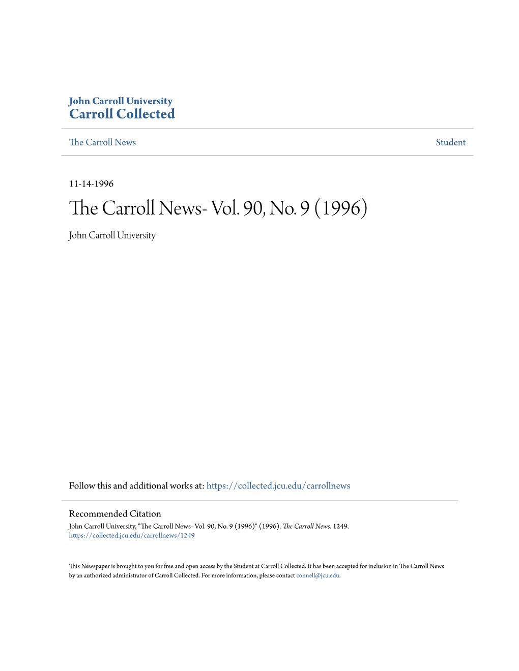The Carroll News