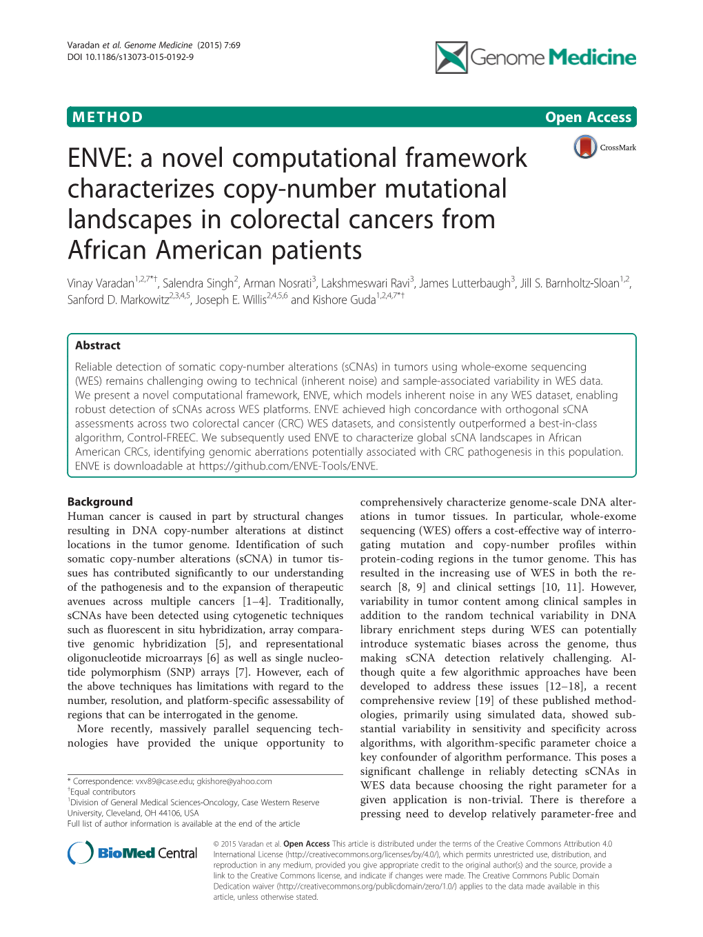 ENVE: a Novel Computational Framework