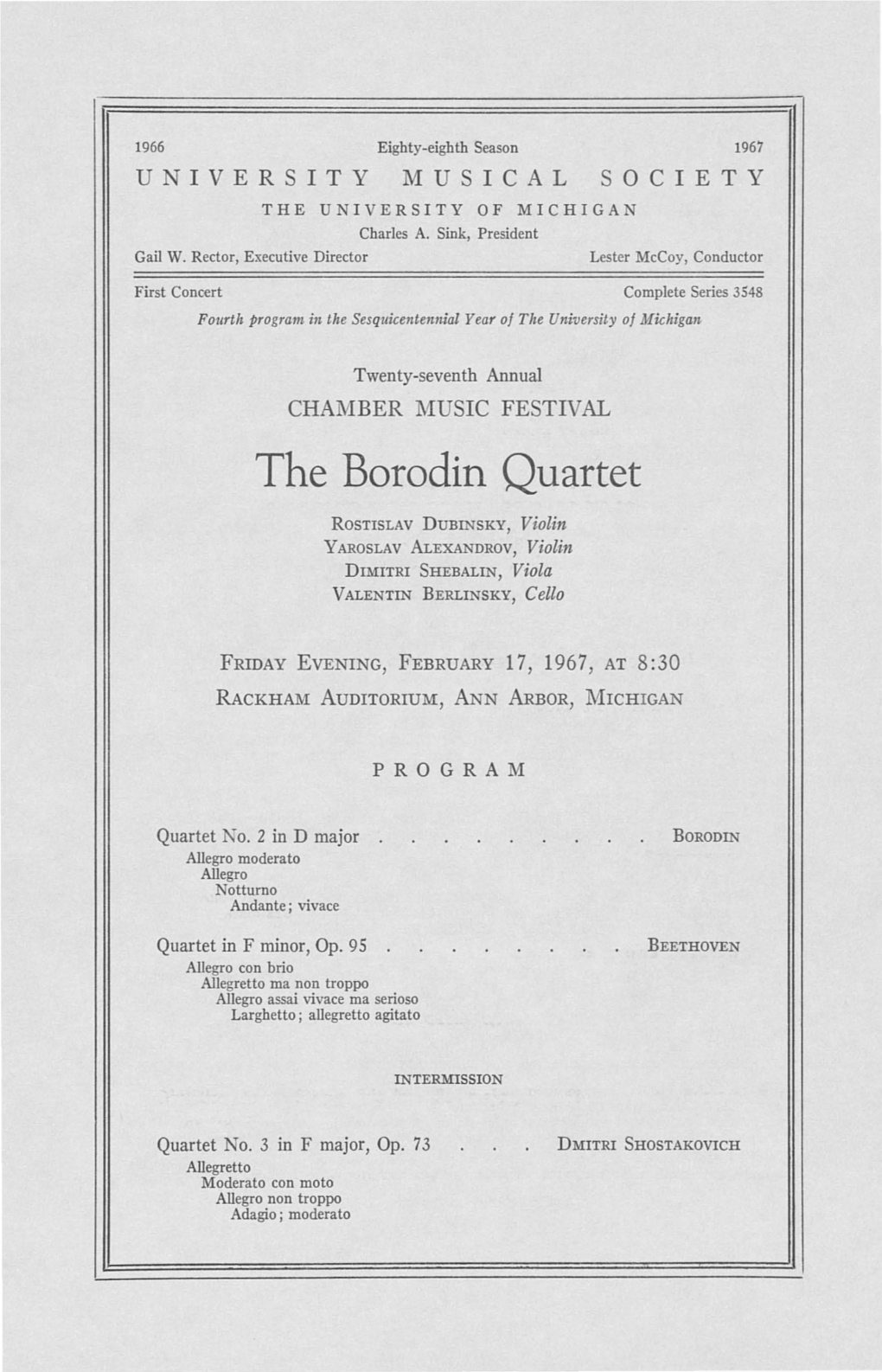 The Borodin Quartet