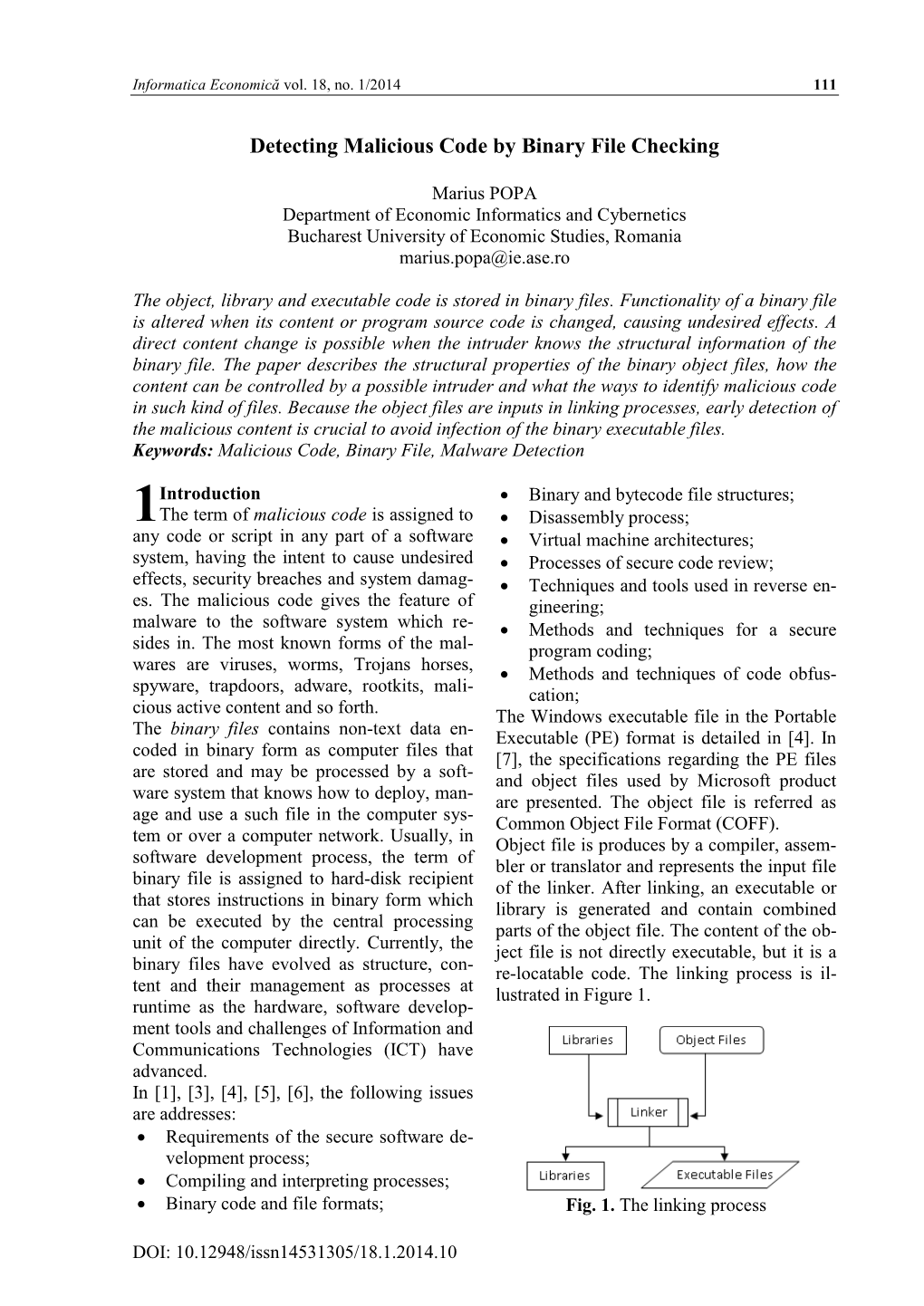 Detecting Malicious Code by Binary File Checking