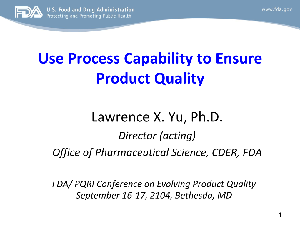 Use Process Capability to Ensure Product Quality