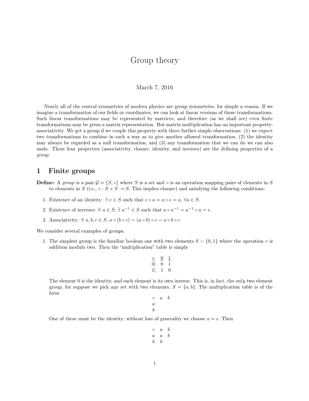 Group Theory