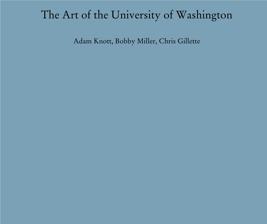 The Art of the University of Washington