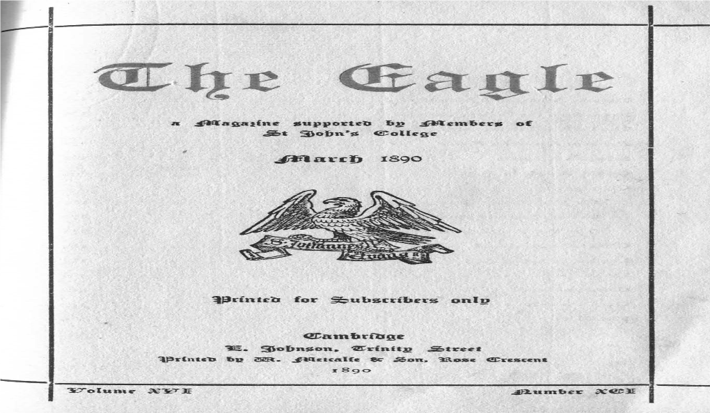 The Eagle 1890 (Lent)