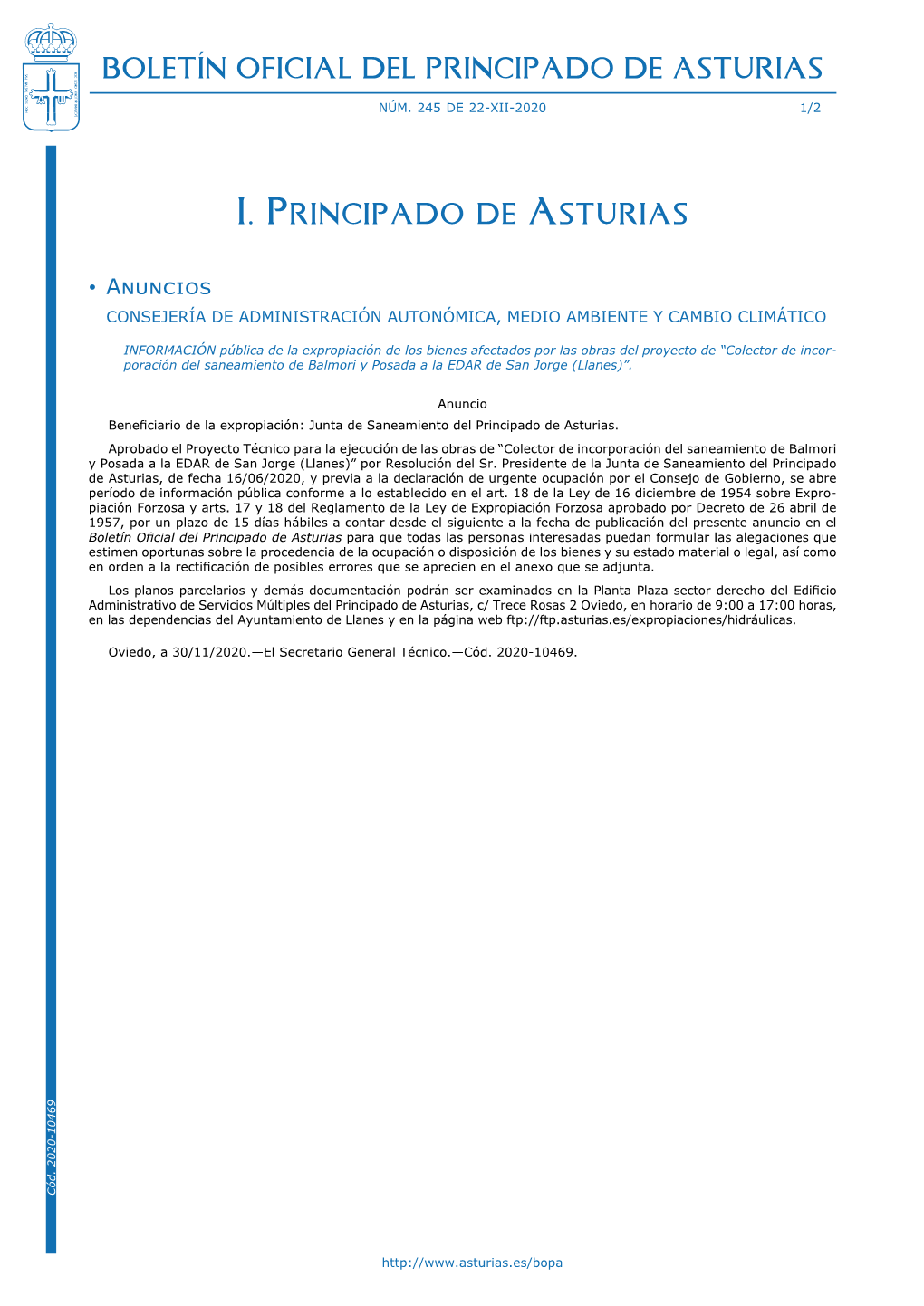 Boletín Oficial Del Principado De Asturias