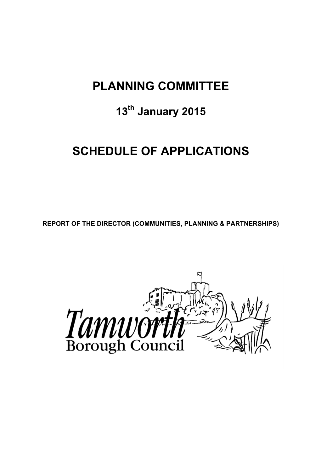 Planning Committee Schedule of Applications