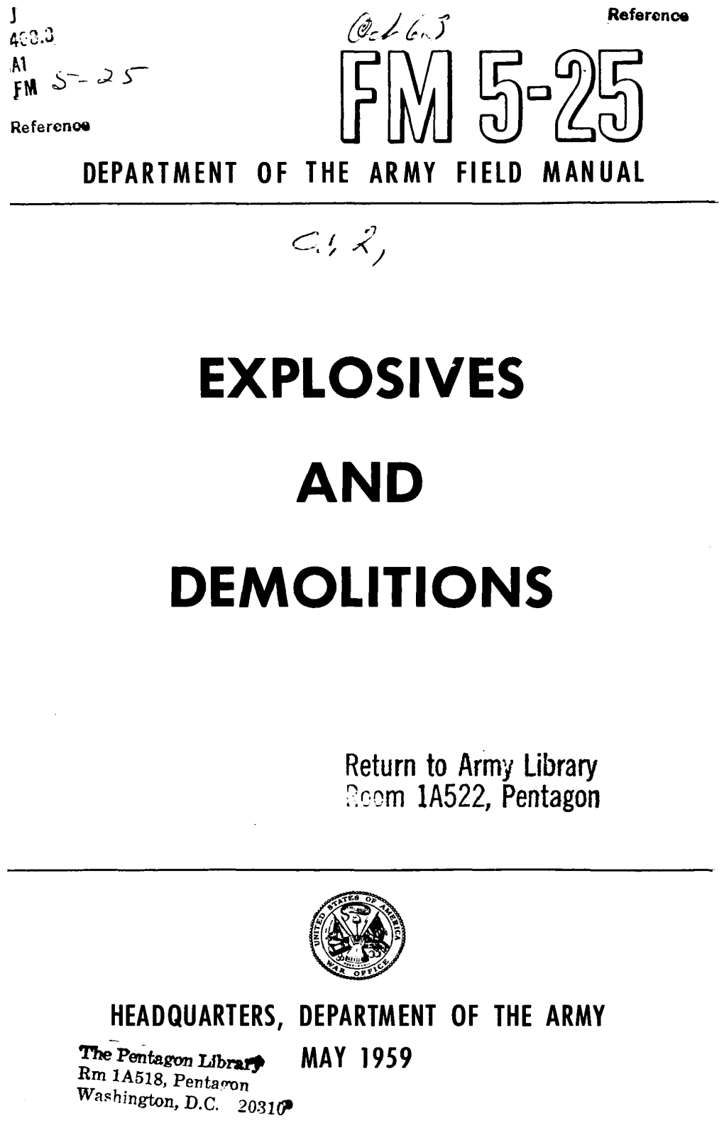 Explosives and Demolitions