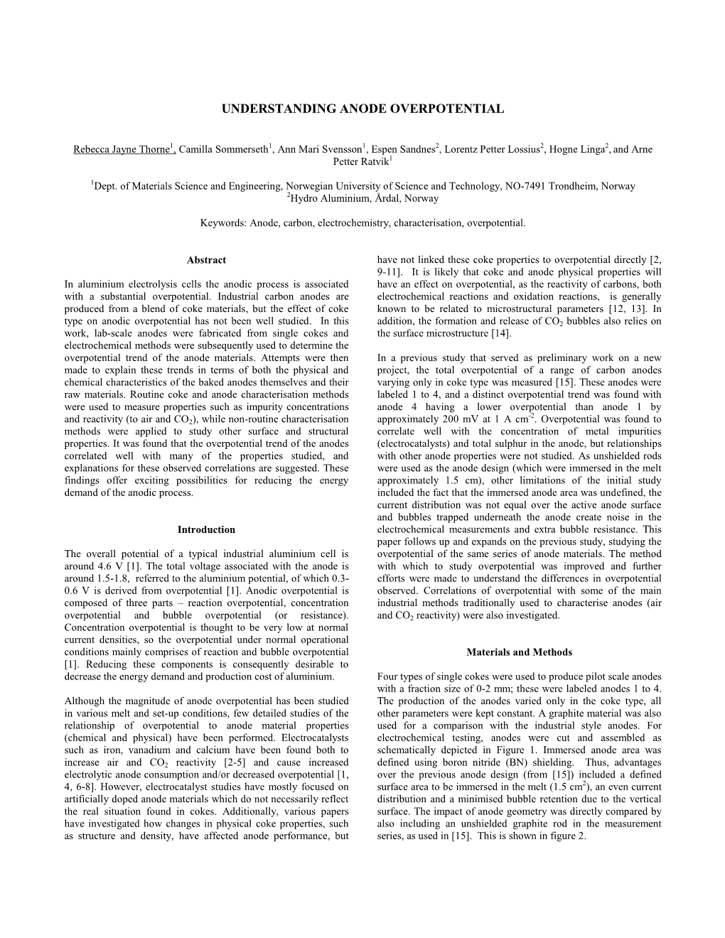 Understanding Anode Overpotential