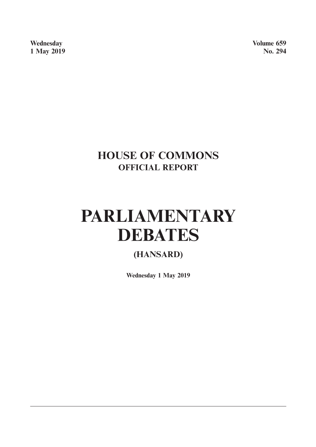 Whole Day Download the Hansard