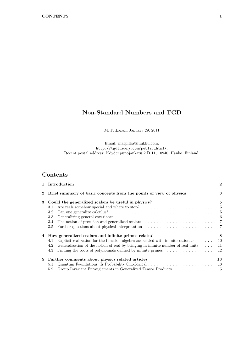 Non-Standard Numbers and TGD Contents