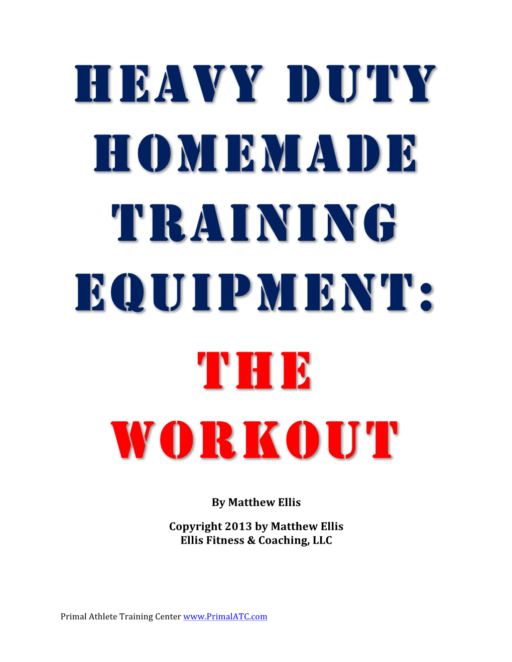 Homemade Equipment Workouts Page 13