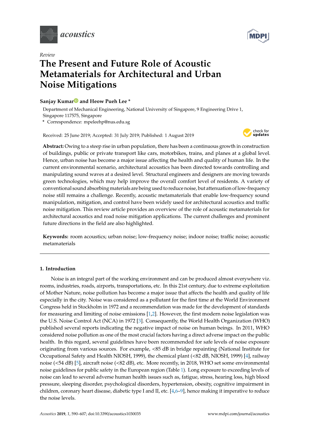 Acoustics the Present and Future Role of Acoustic Metamaterials For