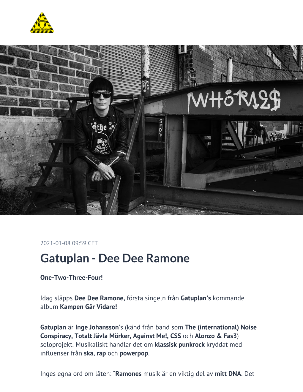 Gatuplan - Dee Dee Ramone