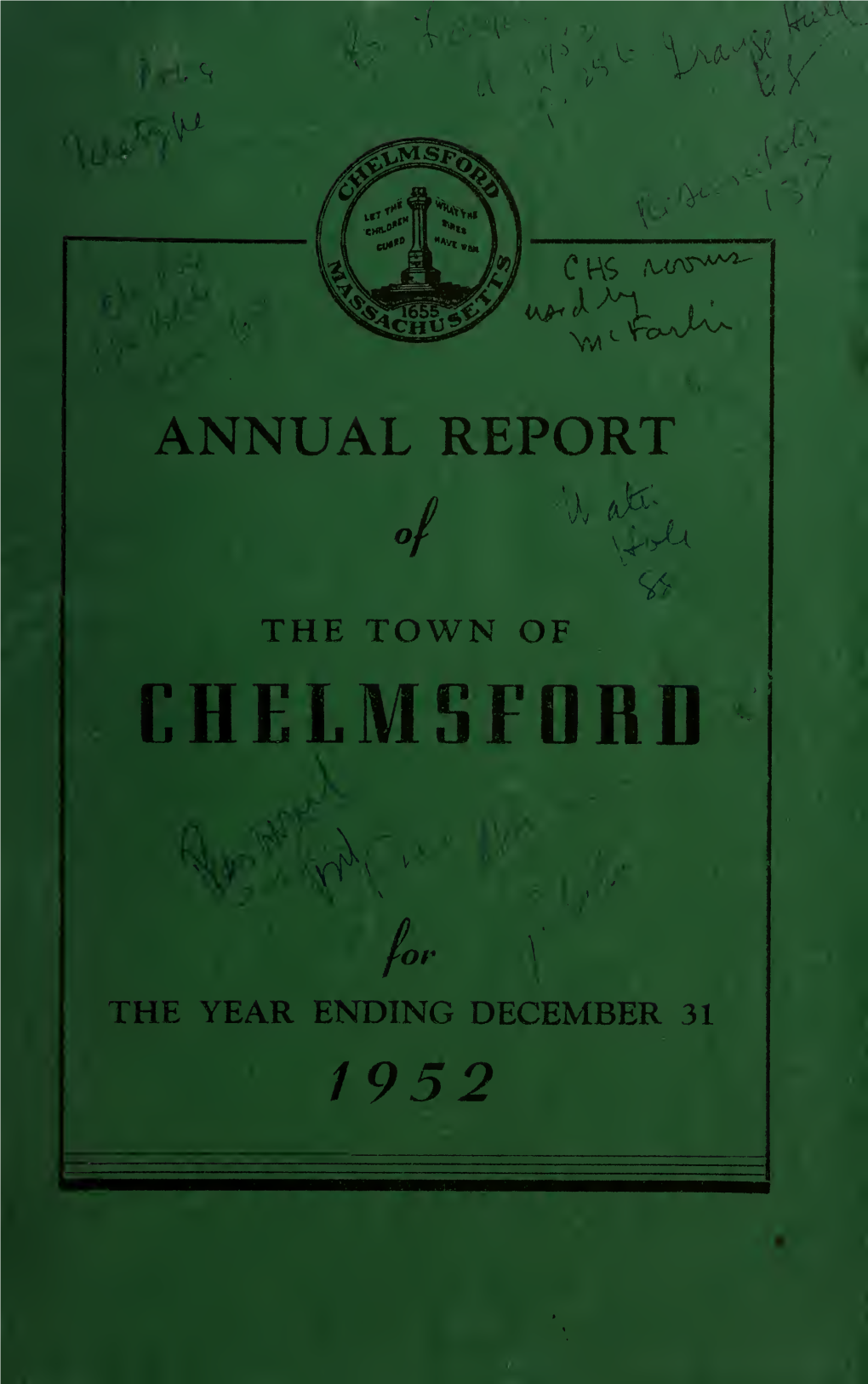 Annual Report of the Town of Chelmsford