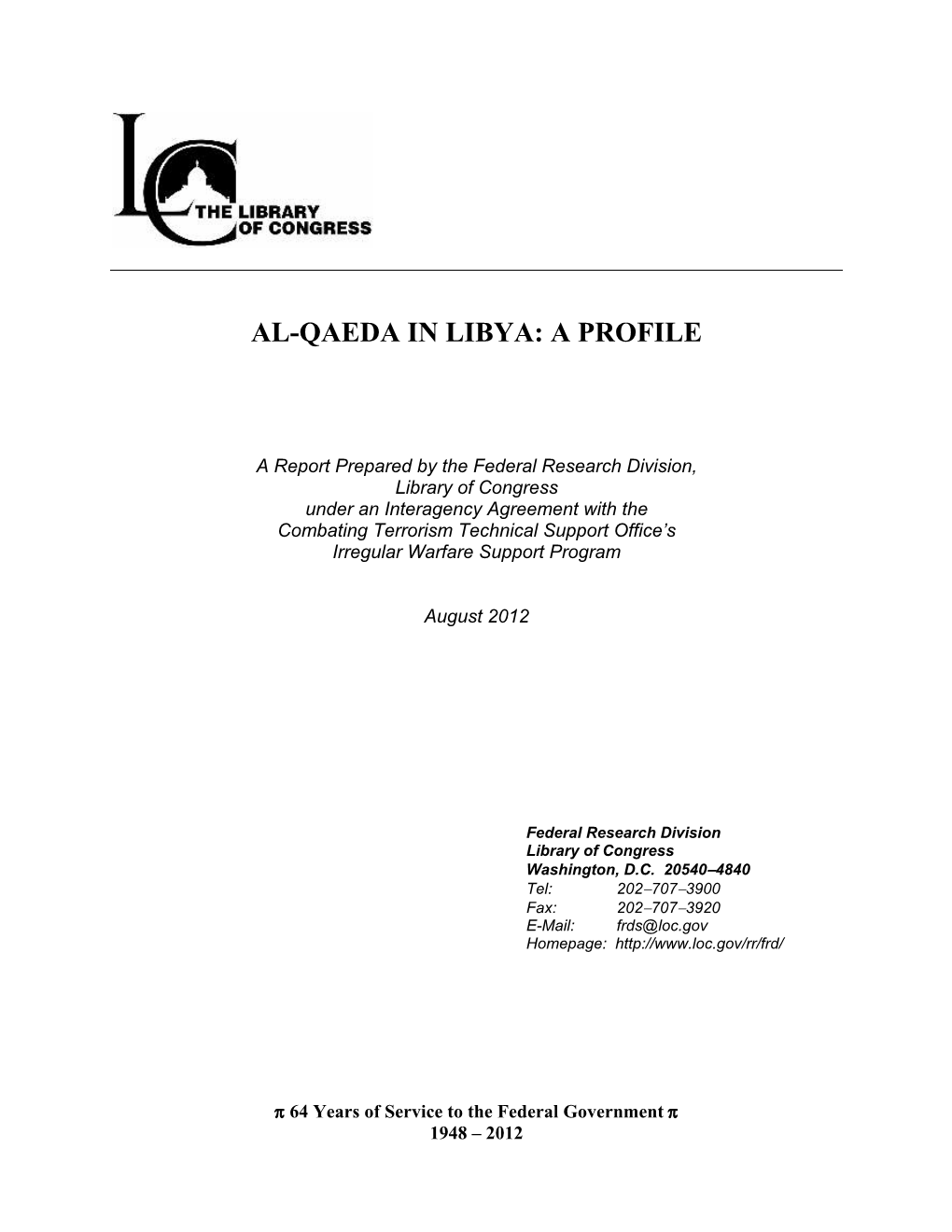 Al-Qaeda in Libya: a Profile