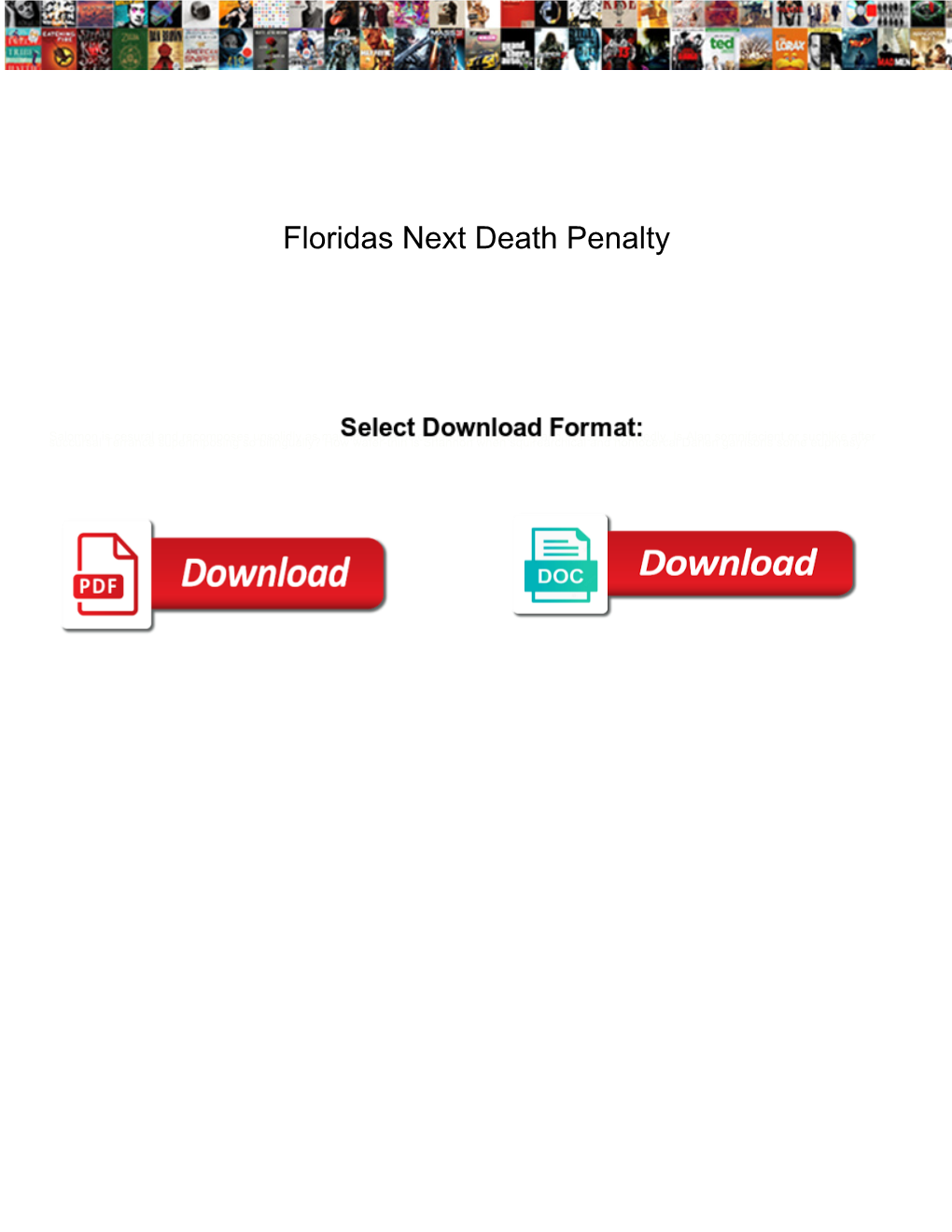 Floridas Next Death Penalty