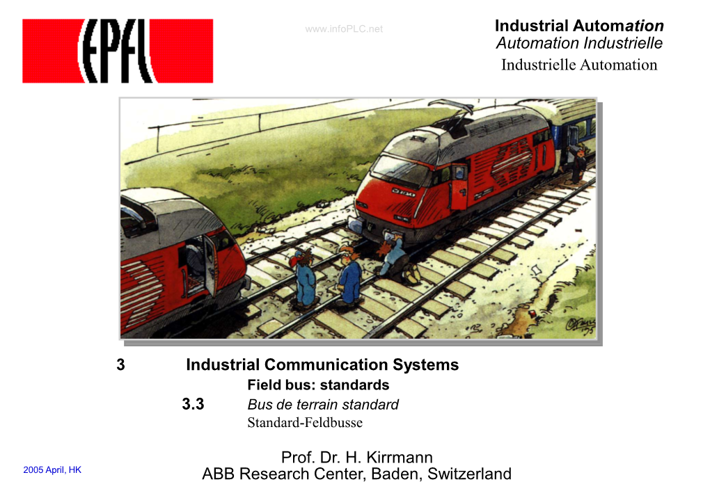 Industrial Automation Automation Industrielle Industrielle Automation