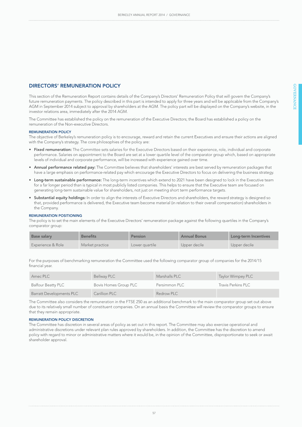 Remuneration Policy 2014