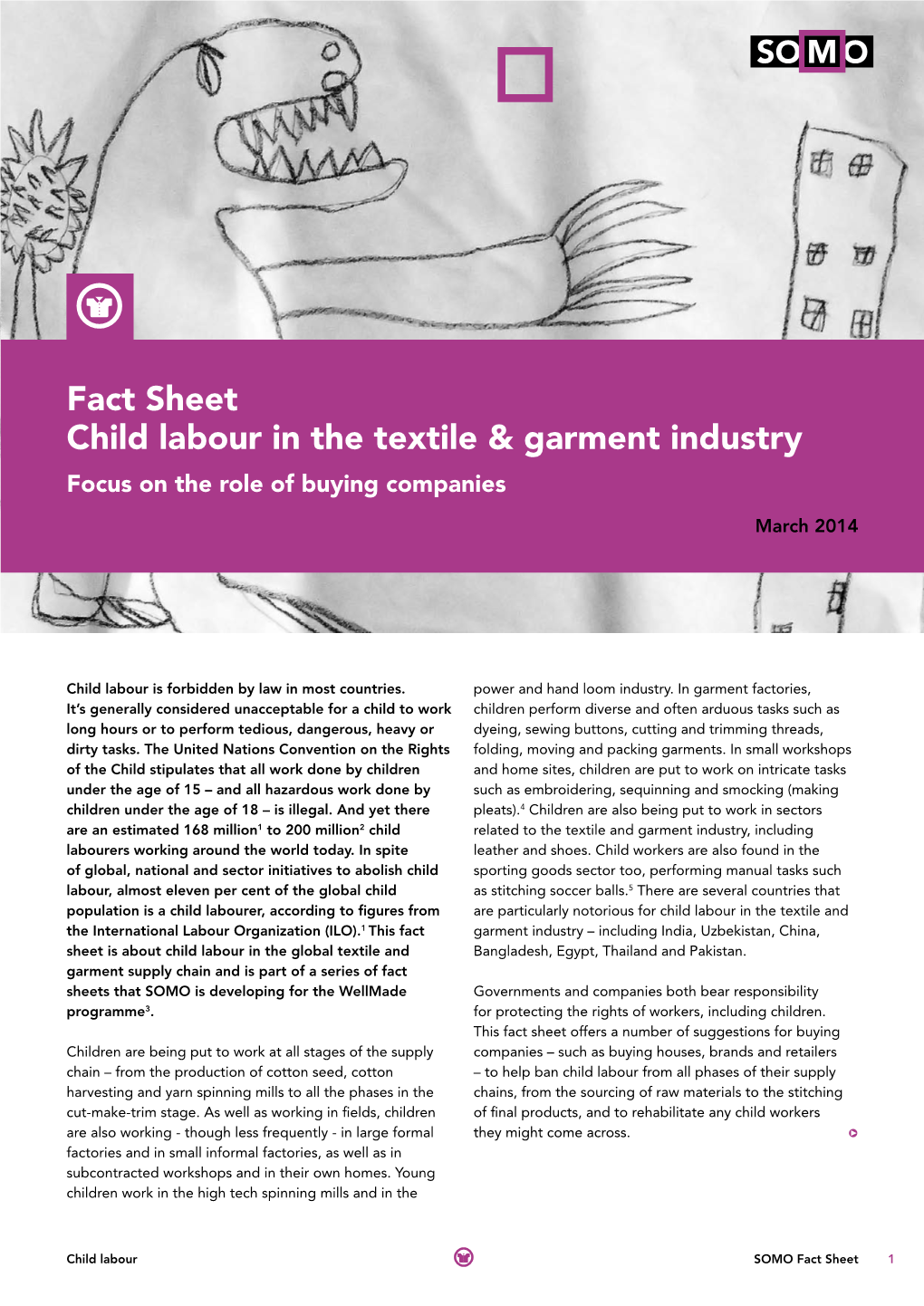 Fact Sheet Child Labour in the Textile & Garment Industry