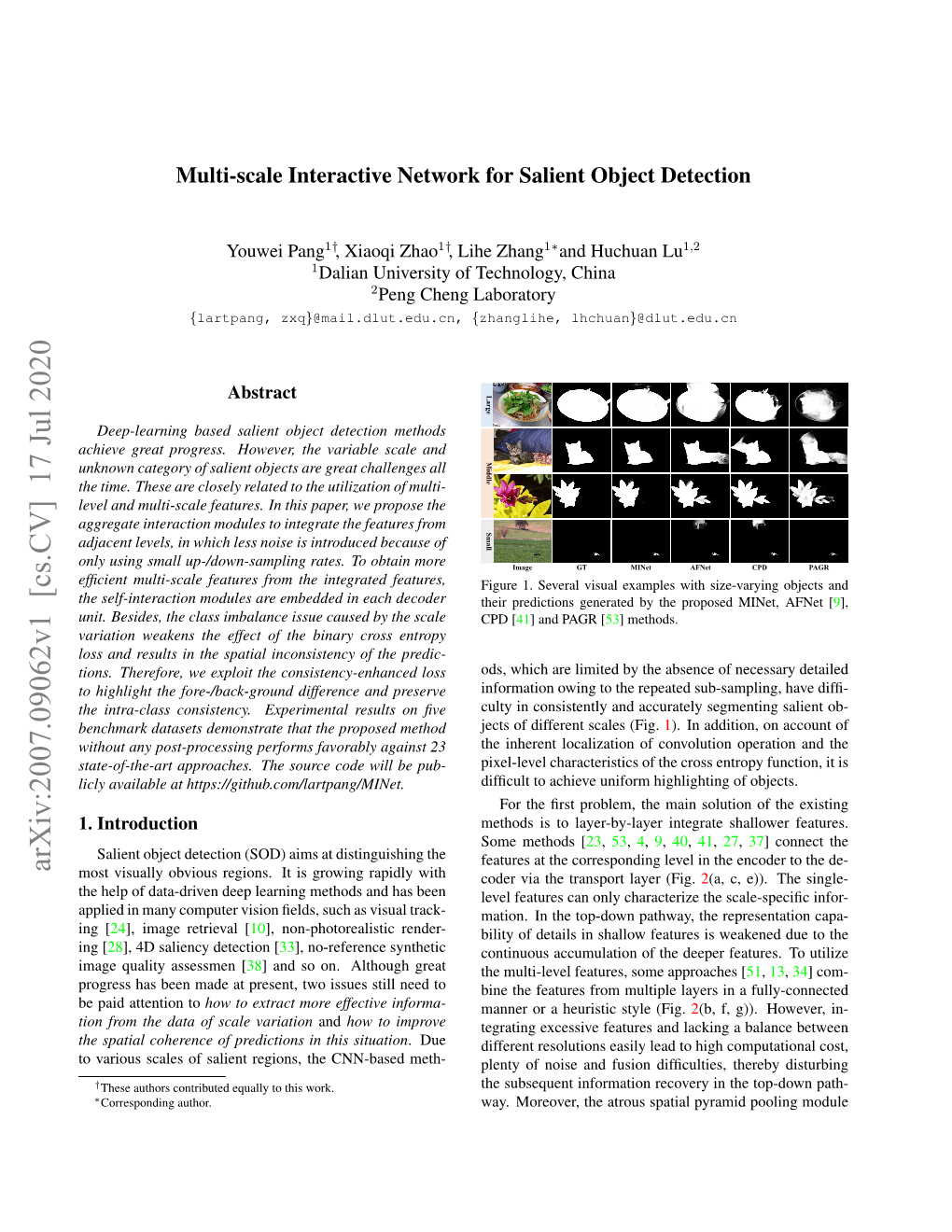 Arxiv:2007.09062V1 [Cs.CV] 17 Jul 2020 Most Visually Obvious Regions