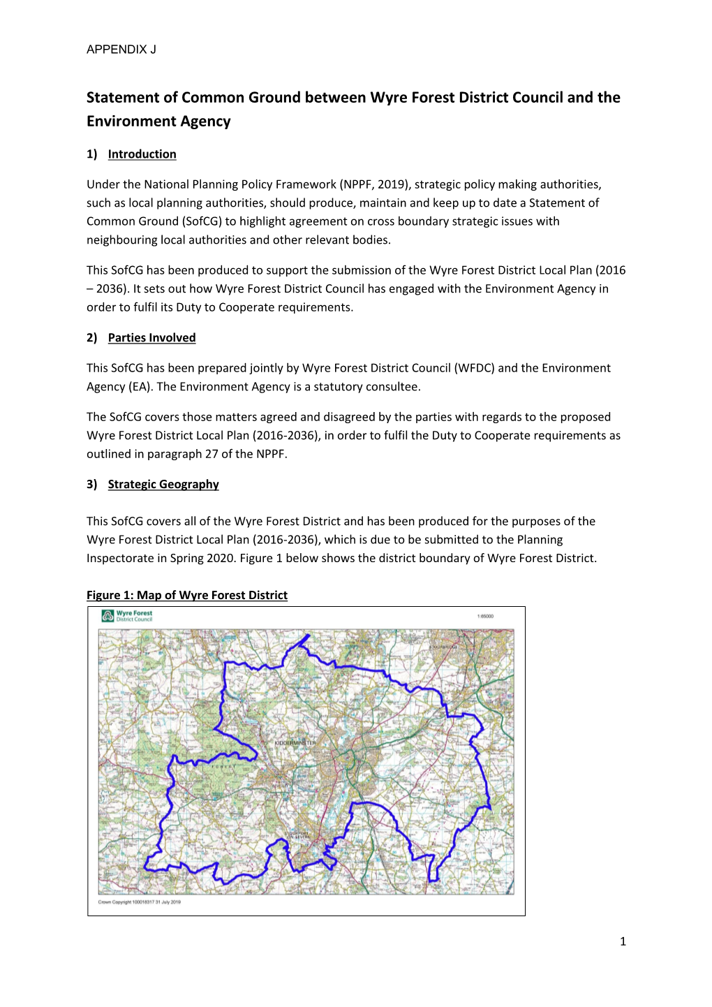 Duty to Co-Operate SOCG Appendix J