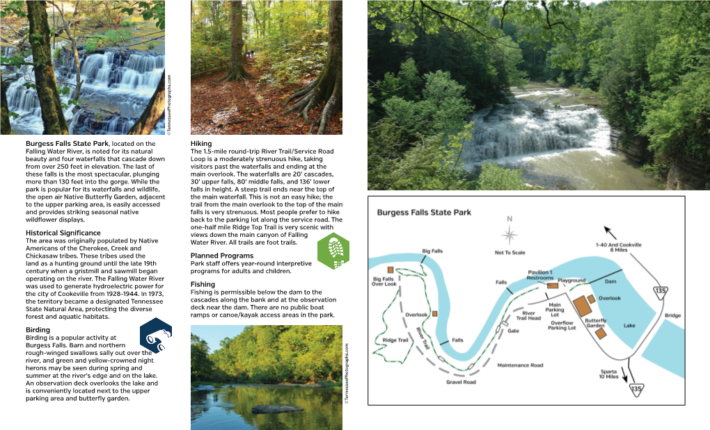 Burgess Falls State Park, Located on the Historical Significance Birding