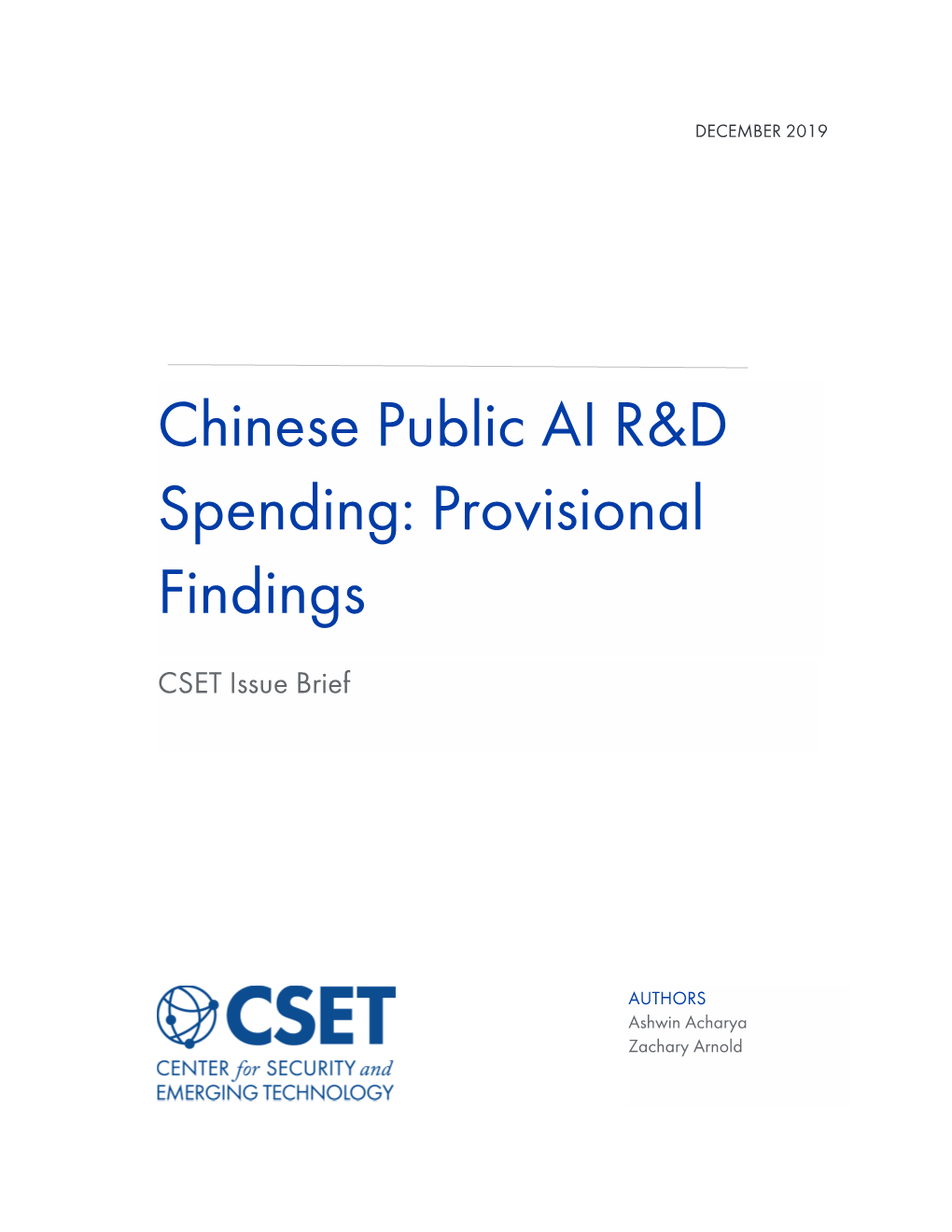 Chinese Public AI R&D Spending: Provisional Findings