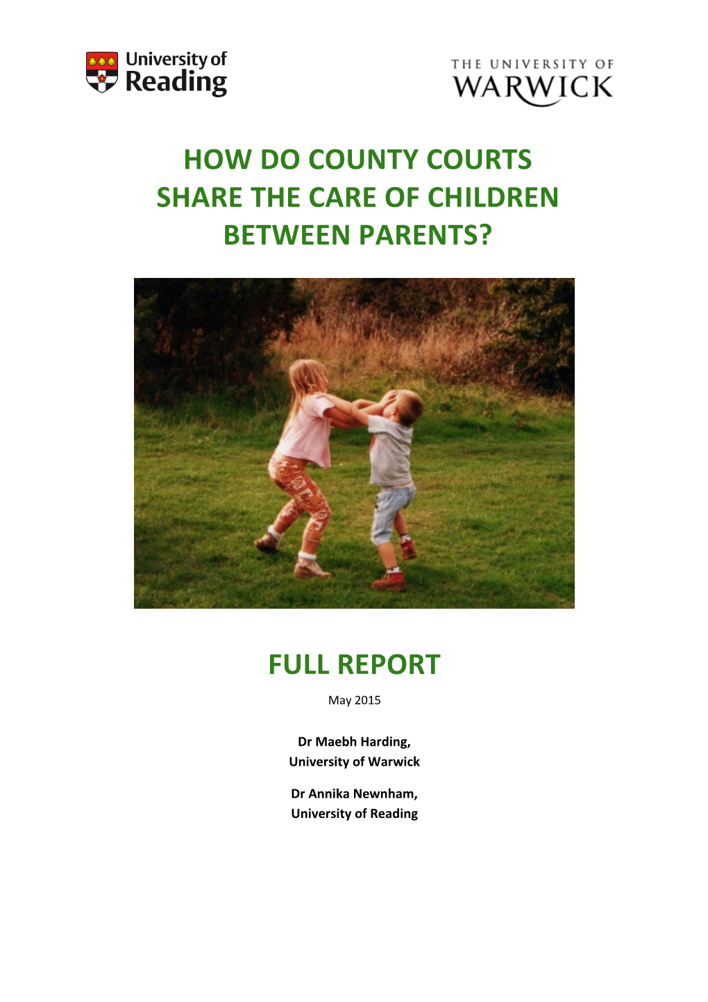How Do County Courts Share the Care of Children