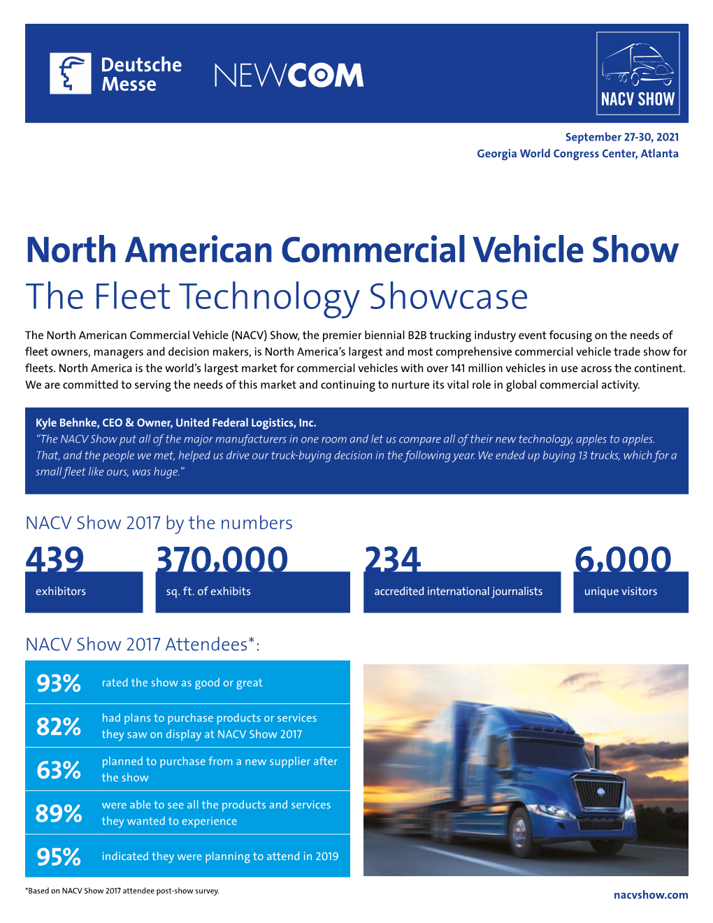 North American Commercial Vehicle Show the Fleet Technology Showcase