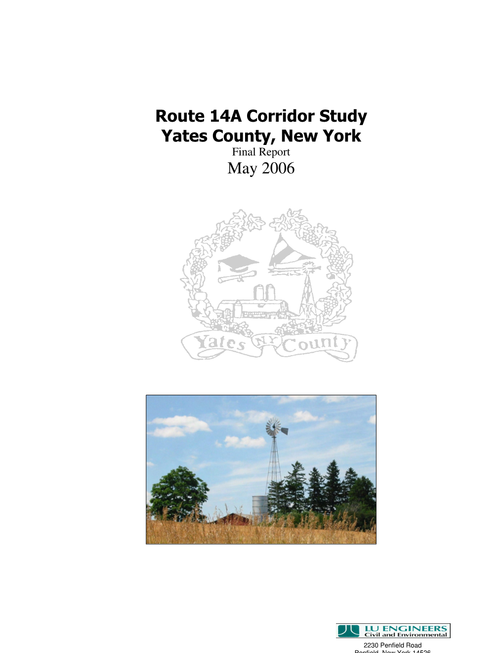 Route 14A Corridor Study Yates County, New York May 2006