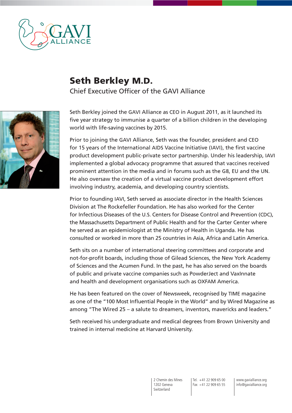 Seth Berkley MD