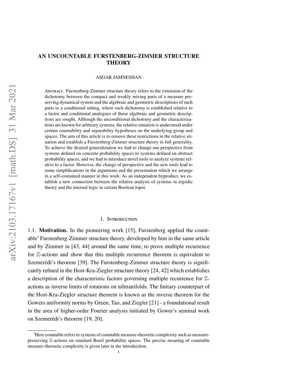 Arxiv:2103.17167V1 [Math.DS] 31 Mar 2021 Esr-Hoei Opeiyi Ie Ae Nteintrodu the in Later Given Is Complexity Measure-Theoretic Preserving 1.1