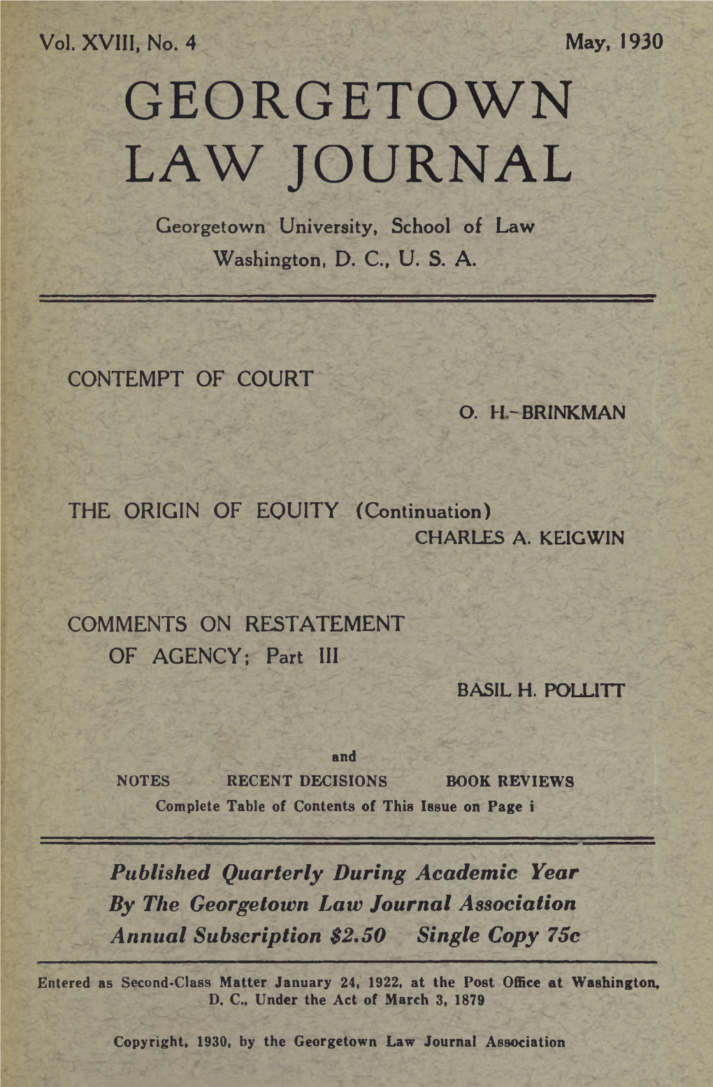 Georgetown Law Journal