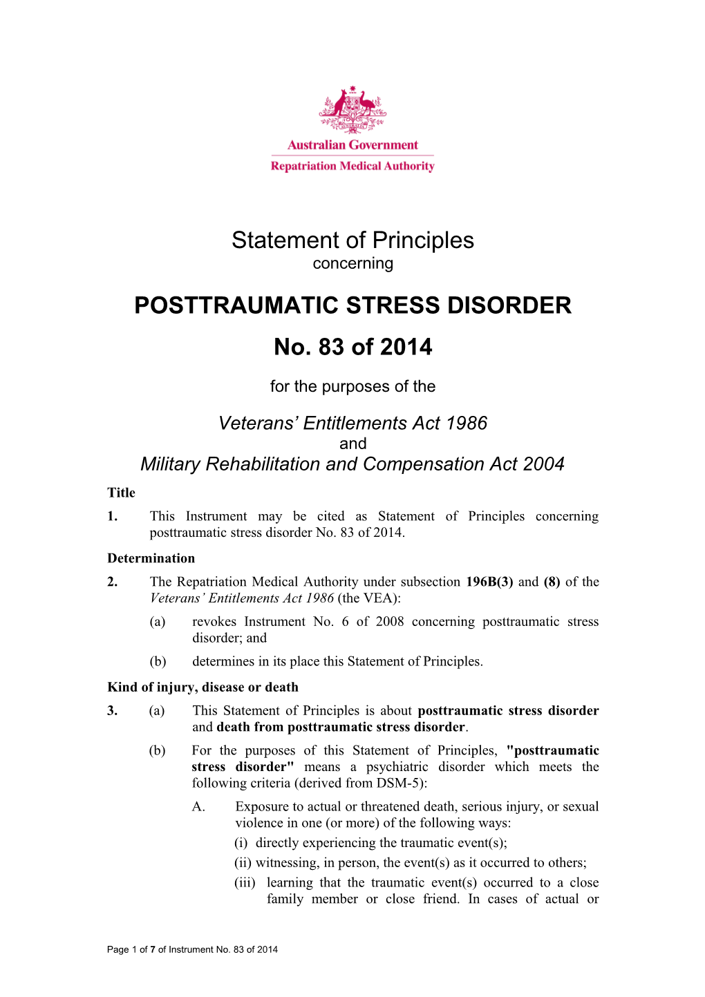 Posttraumatic Stress Disorder s1