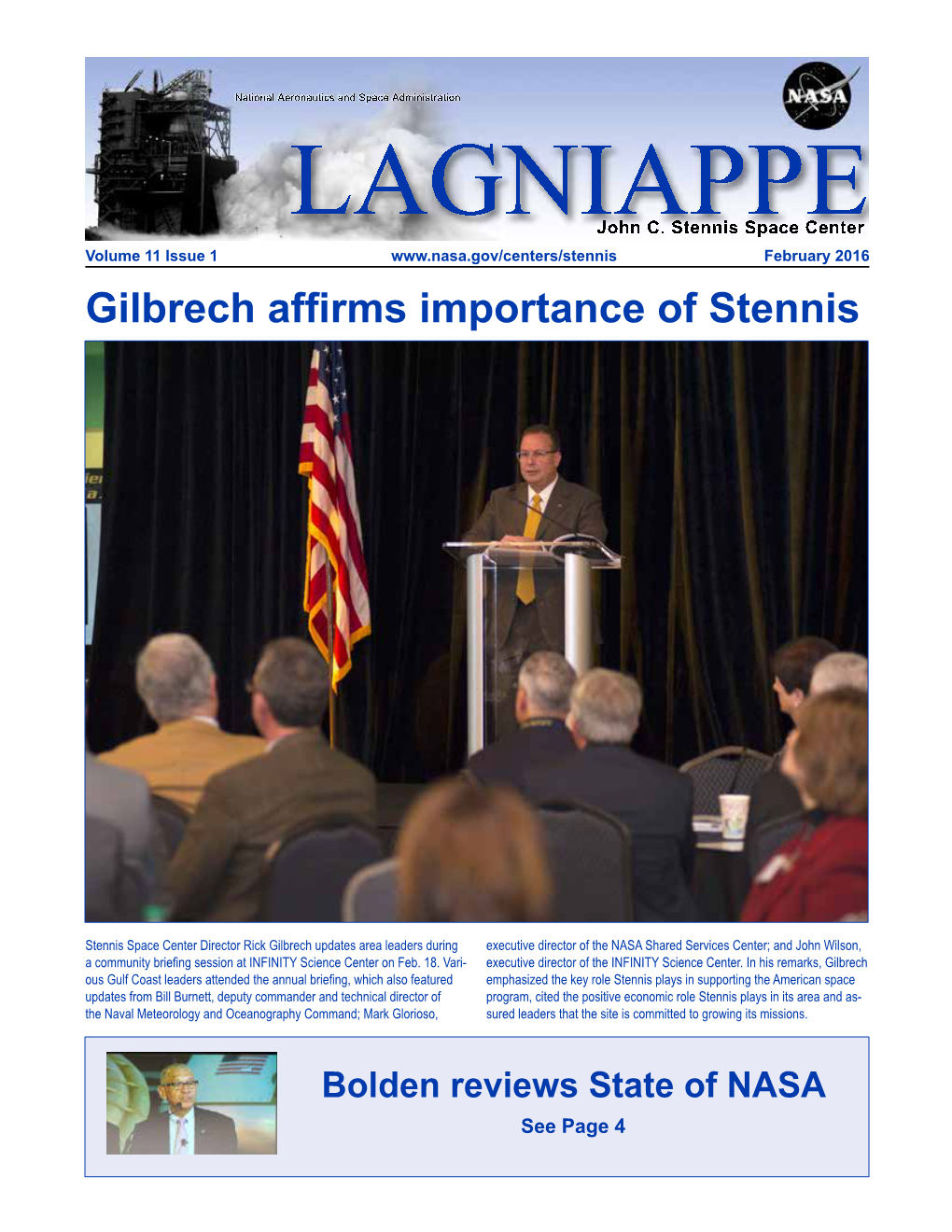 Gilbrech Affirms Importance of Stennis