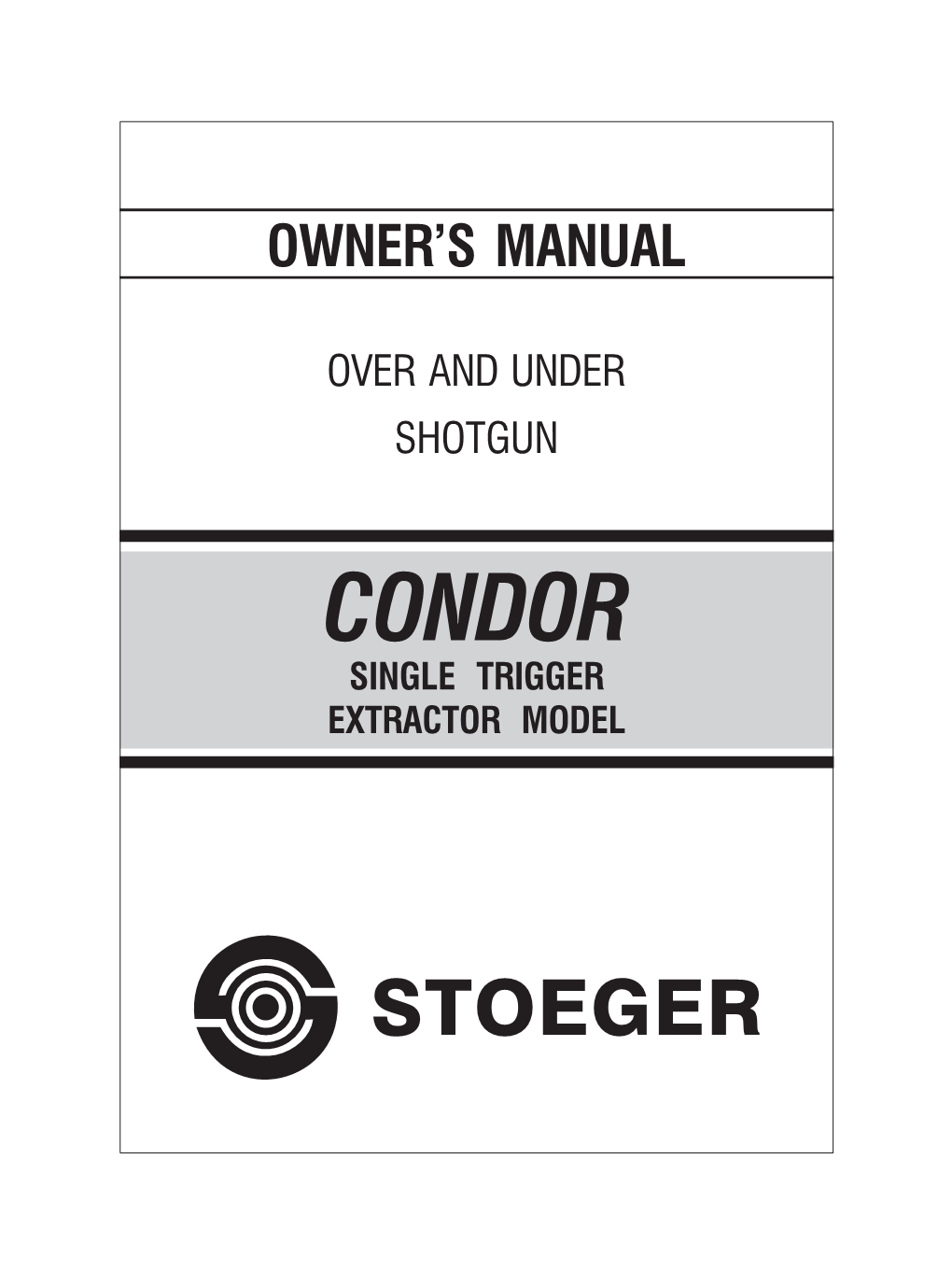 Condor Single Trigger Extractor Model.Pmd