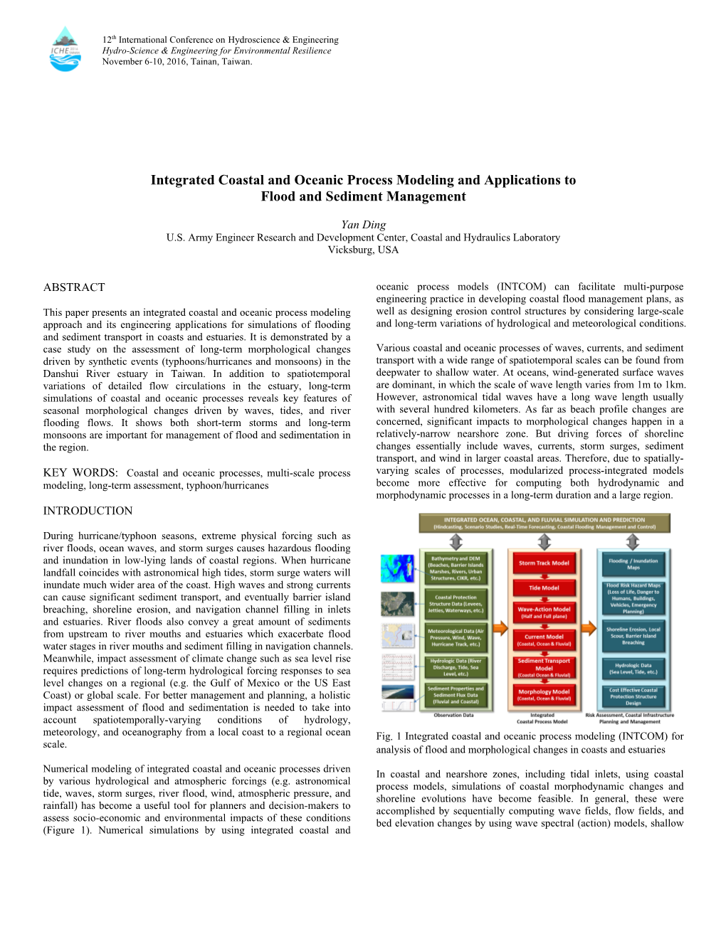 Integrated Coastal and Oceanic Process Modeling and Applications to Flood and Sediment Management