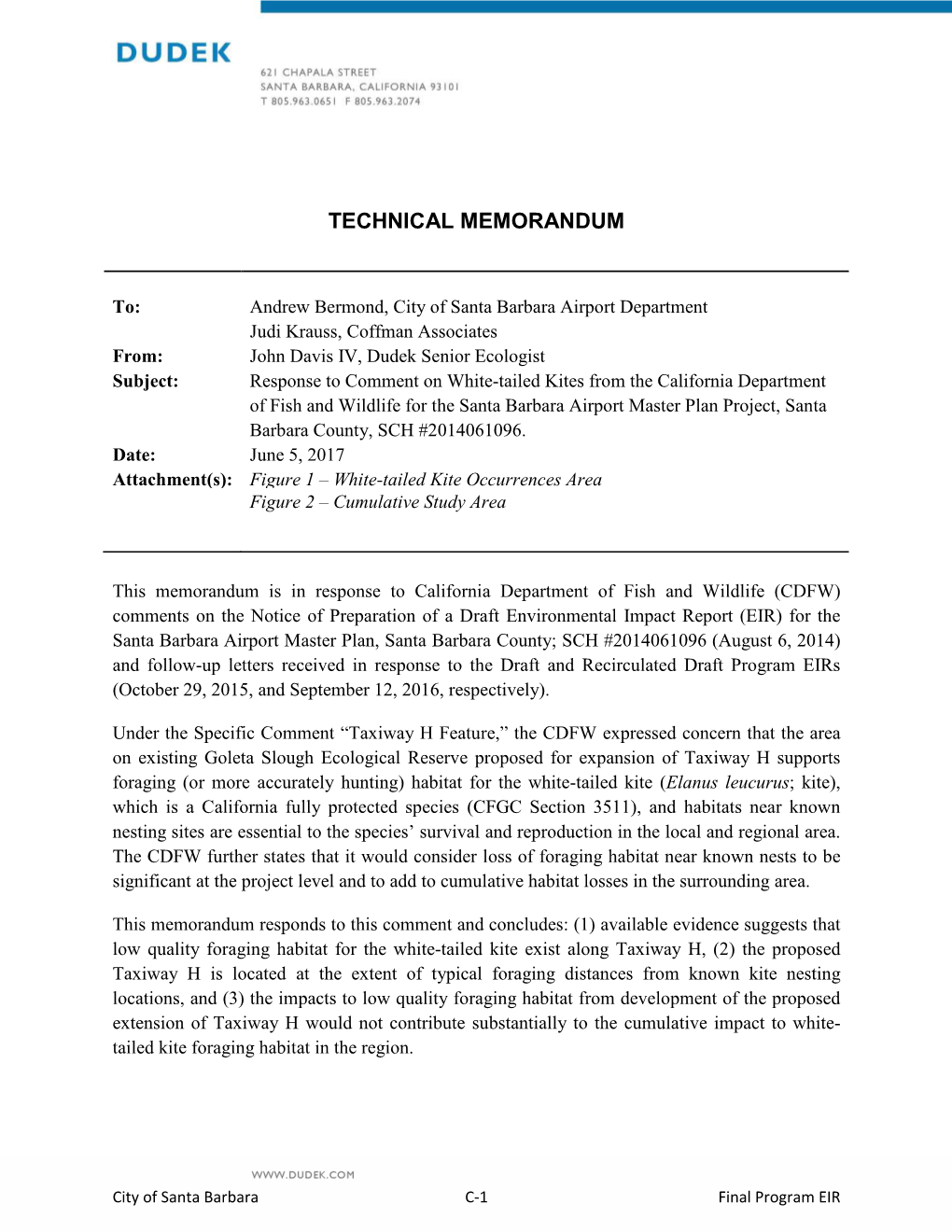 Santa Barbara Airport Master Plan Draft