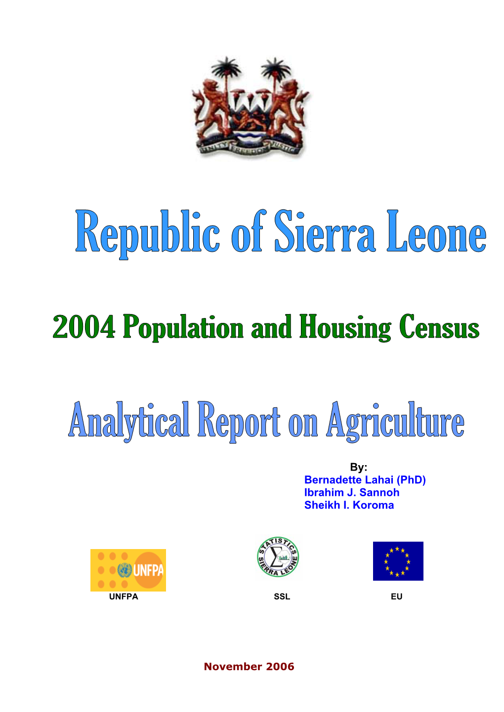 10% Analysis of the Agriculture Module in 2004