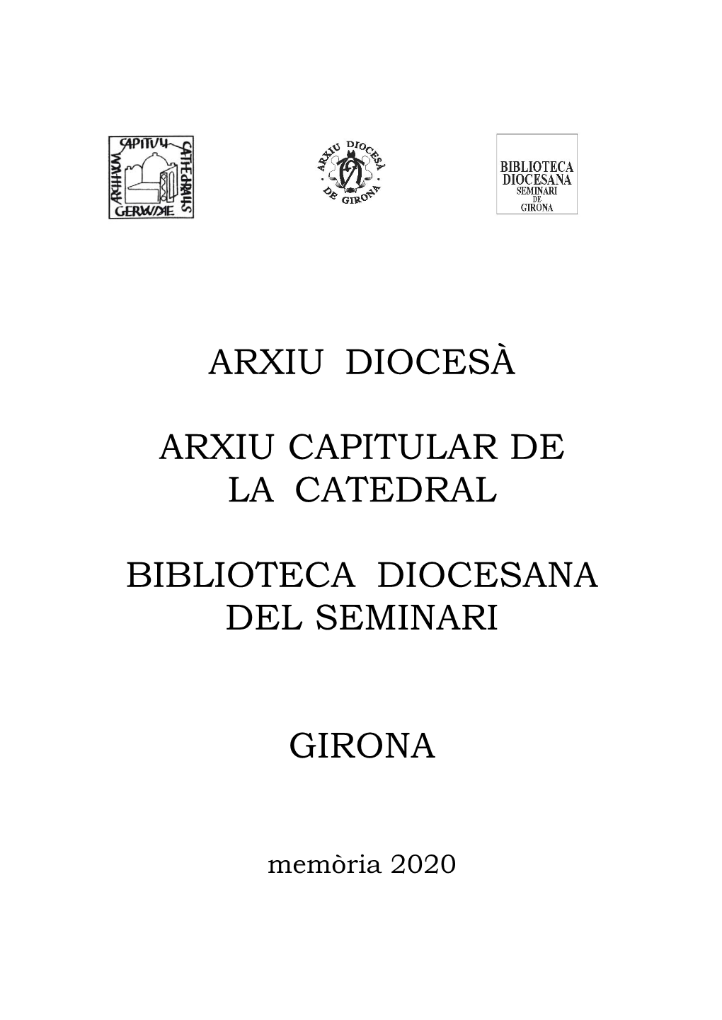 Memòria Arxiu I Biblioteca 2020